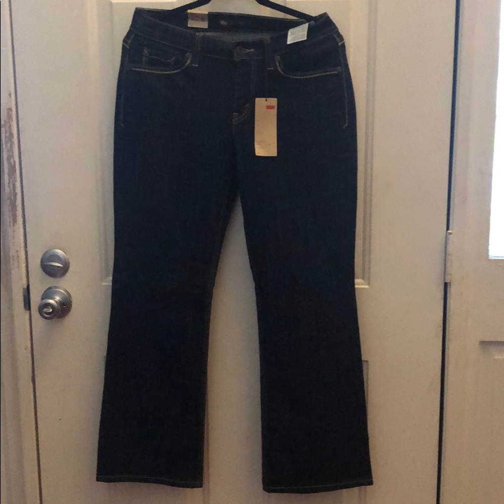 Levi’s 529 curvy bootcut dark denim jeans